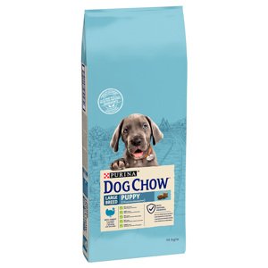 14kg PURINA Dog Chow Puppy Large Breed pulyka száraz kutyatáp 12+2 kg ingyen akcióban