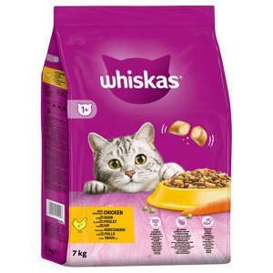 7kg Whiskas 1+ csirke száraz macskatáp 20% kedvezménnyel!