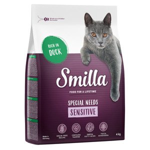 4kg Smilla Sensitive gabonamentes kacsa száraz macskatáp 10% kedvezménnyel