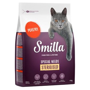 4kg Smilla Adult Sterilised szárnyas száraz macskatáp 10% kedvezménnyel