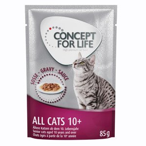 12x85g Concept for Life All Cats 10+ szószban nedves macskatáp 20% kedvezménnyel