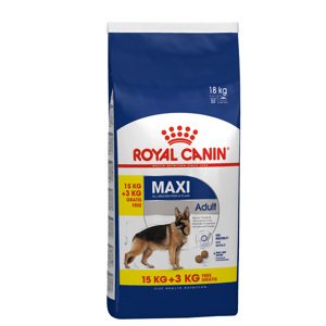 18kg Royal Canin Maxi Adult száraz kutyatáp 15+3kg ingyen