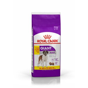 18kg Royal Canin Giant Adult száraz kutyatáp 15+3kg ingyen
