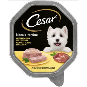 14x150g Cesar Klasszikusok csirke & pulyka nedves kutyatáp 15% kedvezménnyel