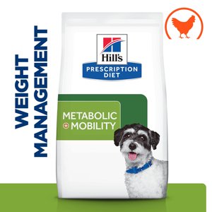 3x 1kg Hill's Prescription Diet Metabolic + Mobility Mini száraz kutyatáp