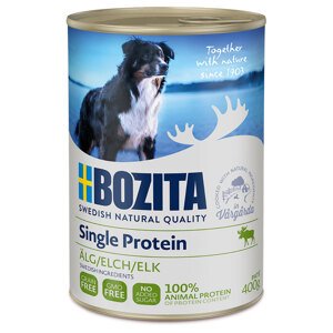 6x400g Bozita Single Protein Paté jávorszarvas nedves kutyatáp