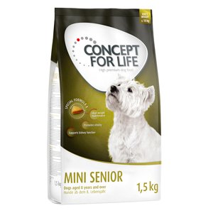 1,5kg Concept for Life Mini Senior száraz kutyatáp rendkívüli árengedménnyel