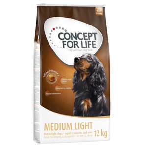 12kg Concept for Life Medium Light száraz kutyatáp 20% kedvezménnyel