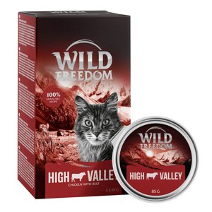 6x85g Wild Freedom Adult Farmlands - marha & csirke tálcás nedves macskatáp rendkívüli árengedménnyel
