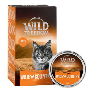 6x85g Wild Freedom Adult Wide Country - csirke pur tálcás nedves macskatáp rendkívüli árengedménnyel
