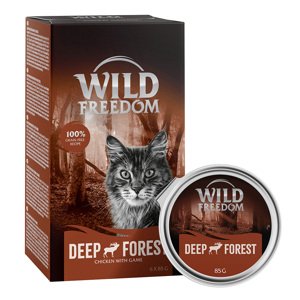 6x85g Wild Freedom Adult Deep Forest - vad & csirke tálcás nedves macskatáp rendkívüli árengedménnyel