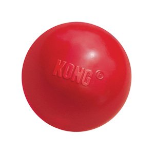 KONG jutalomfalatos labda lyukkal kutyajáték, S méret, kb. Ø 6 cm
