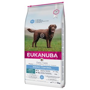 15kg Eukanuba Daily Care Weigth Control Large Adult száraz kutyatáp 10% árengedménnyel