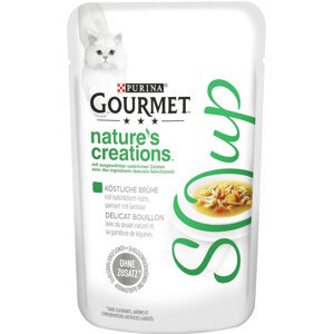 32x40g Gourmet Soup Csirke & zöldség nedves macskatáp 20% árengedménnyel