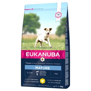 3kg Eukanuba Mature Dog Small Breed csirke száraz kutytáp 10% árengedménnyel!