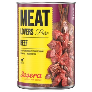 4 + 2 ingyen! 6 x 800 g Josera Meatlovers Pure / Menü - Marha