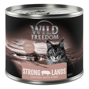 6x200g Wild Freedom Adult Strong Lands - sertés & csirke nedves macskatáp 5+1 ingyen akcióban