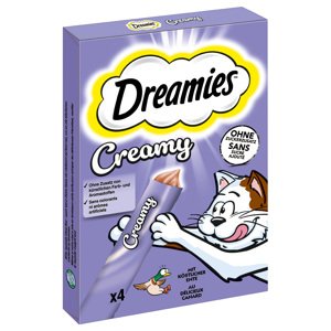 3x4x10g Dreamies Creamy Snacks kacsa macskasnack 2+1 ingyen akcióban