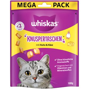 2+1 ingyen! 3 csomag Whiskas macskasnack - Csirke & sajt (3 x 180 g)