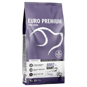 Euro Premium kutyatáp 2 x 12 kg - Giant Adult csirke, rizs (2 x 15 kg)