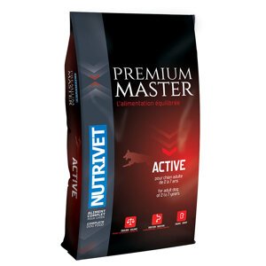 2x15kg Nutrivet Premium Master Active - Száraz kutyatáp