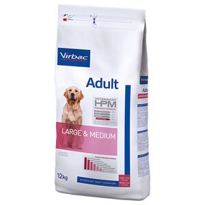 2x12kg Virbac Veterinary HPM Adult Large & Medium száraz kutyatáp