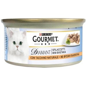24x85g pulyka Natural Gourmet Diamant nedves macskák számára