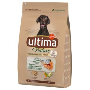 2x3kg Ultima Nature Medium/Maxi lazac száraz kutyatáp