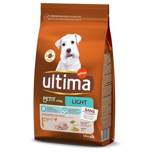 3kg(2x1,5kg) 1,5kg Ultima Mini Adult Light csirke száraz kutyatáp