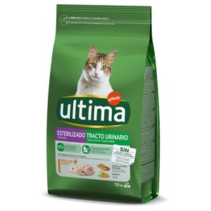 4,5kg (3x1,5kg) Ultima Cat Sterilized Urinary csirke száraz macskatáp