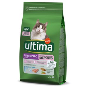4,5kg(3x1,5kg) Ultima Cat Sterilized Sensible pisztráng száraz macskatáp