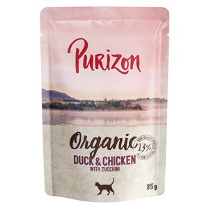 6x85g Purizon Organic Kacsa, csirke & cukkini nedves macskatáp