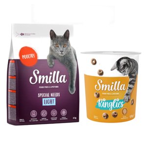10kg Smilla Adult Light száraz macskatáp+125g Ringlies snack ingyen