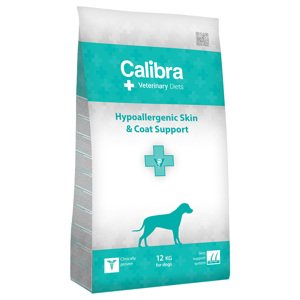 12kg Calibra Veterinary Diet Dog Hypoallergenic Skin & Coat lazac száraz kutyatáp