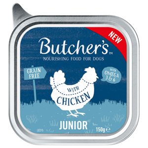 12x150g Butcher's Original Junior csirke nedves kutyatáp