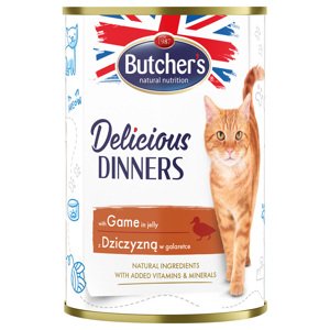 24x400g Butcher's Delicious Dinners vad nedves macskatáp