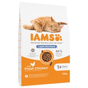 10kg IAMS Advanced Nutrition Sterilised Cat csirke száraz macskatáp 10% árengedménnyel