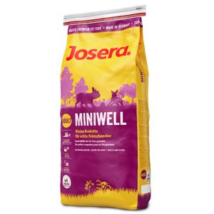 15kg Josera Miniwell száraz kutyatáp 12+3 ingyen akcióban