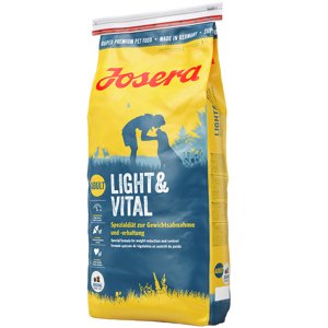 15kg Josera Light & Vital száraz kutyatáp 12+3 ingyen akcióban