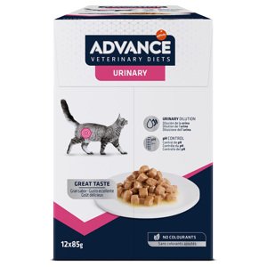 24x85g Advance Veterinary Diets Feline Urinary nedves macskatáp 21+3 ingyen