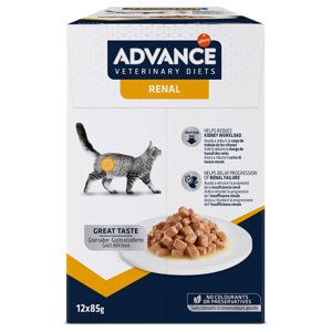 24x85g Advance Veterinary Diets Feline Renal nedves macskatáp 21+3 ingyen