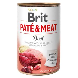 6x 400g Paté & Meat Beef Brit nedves eledel kutyáknak
