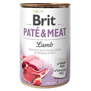 6x 400g Paté & Meat Lamb Brit nedves eledel kutyáknak