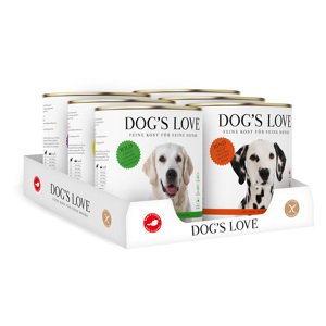 6x 800g Dog's Love Adult Mix (6 fajta) nedves kutyaeledel (6 fajta)