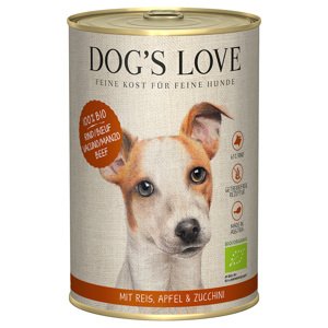 6x 400g Dog's Love bio marhahús nedves kutyaeledel