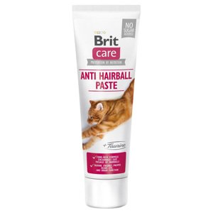 3x 100g Cat Paste Anti Hairball Taurine Brit Care macska rágcsálnivaló macskáknak