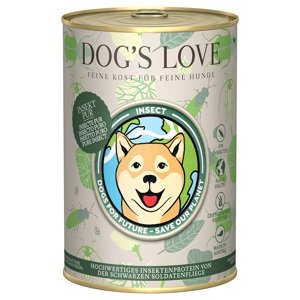 6x 400g Dog's Love Insect nedves kutyatáp