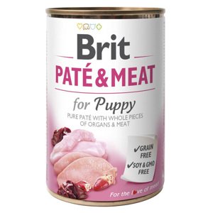 6x400g Brit Paté & Meat, nedves kutyatáp, kölyökkutyáknak