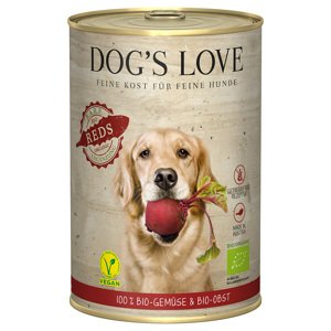 6x 400g Dog's Love Organic Vegan Reds nedves kutyatáp