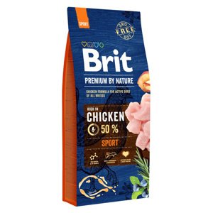 15kg Brit Premium by Nature Sport, száraz kutyatáp